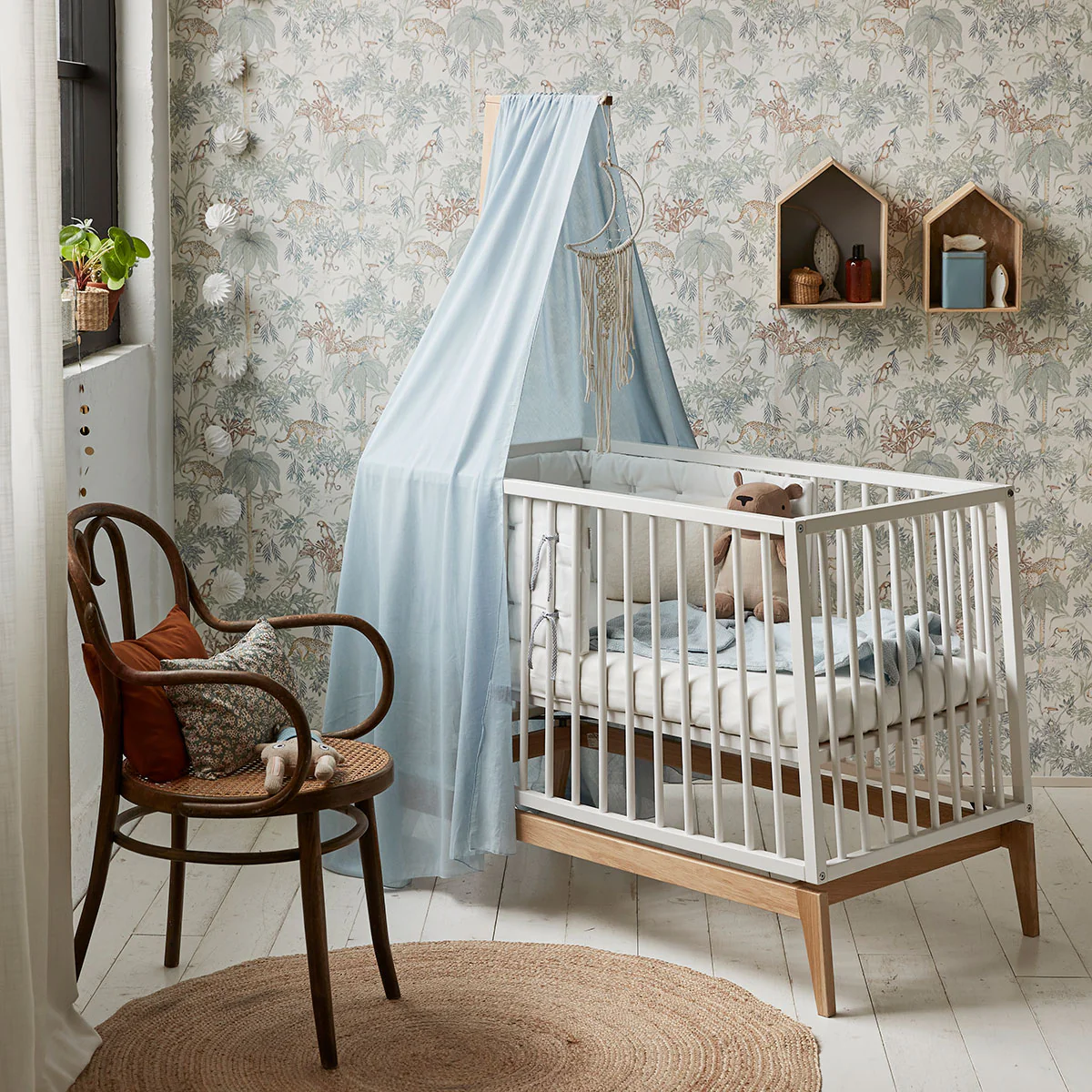 Luna™ Babybett 120x60cm, white/oak - Image 4