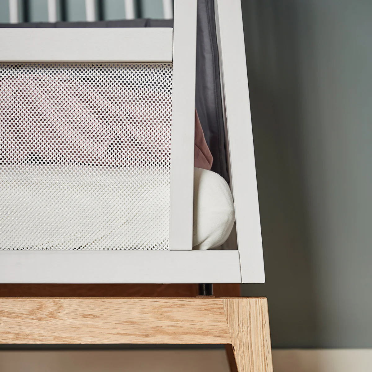 Luna™ Babybett 120x60cm, white/oak - Image 8