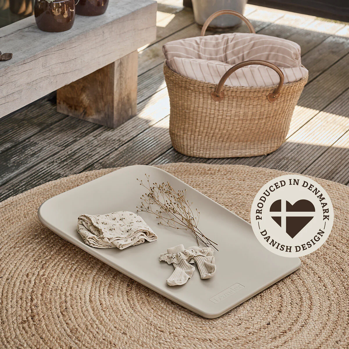 Leander Matty™ Mini Wickelauflage - Cappuccino - Image 6