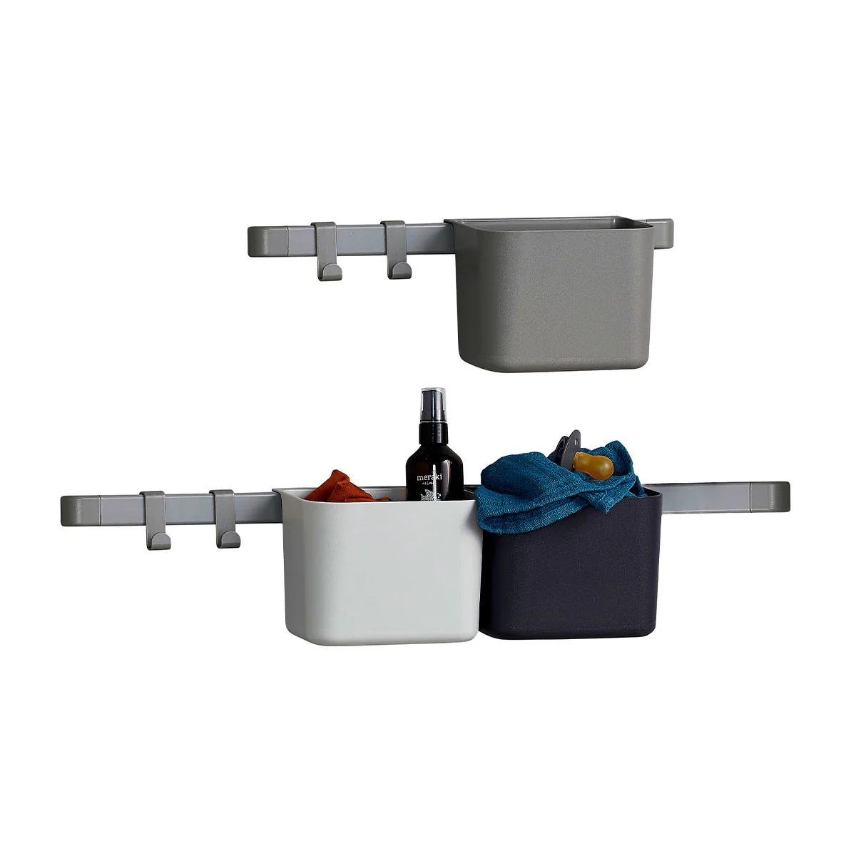 Organizer, 3 Stück, 1 lange, 1 kurze Schiene - Image 9